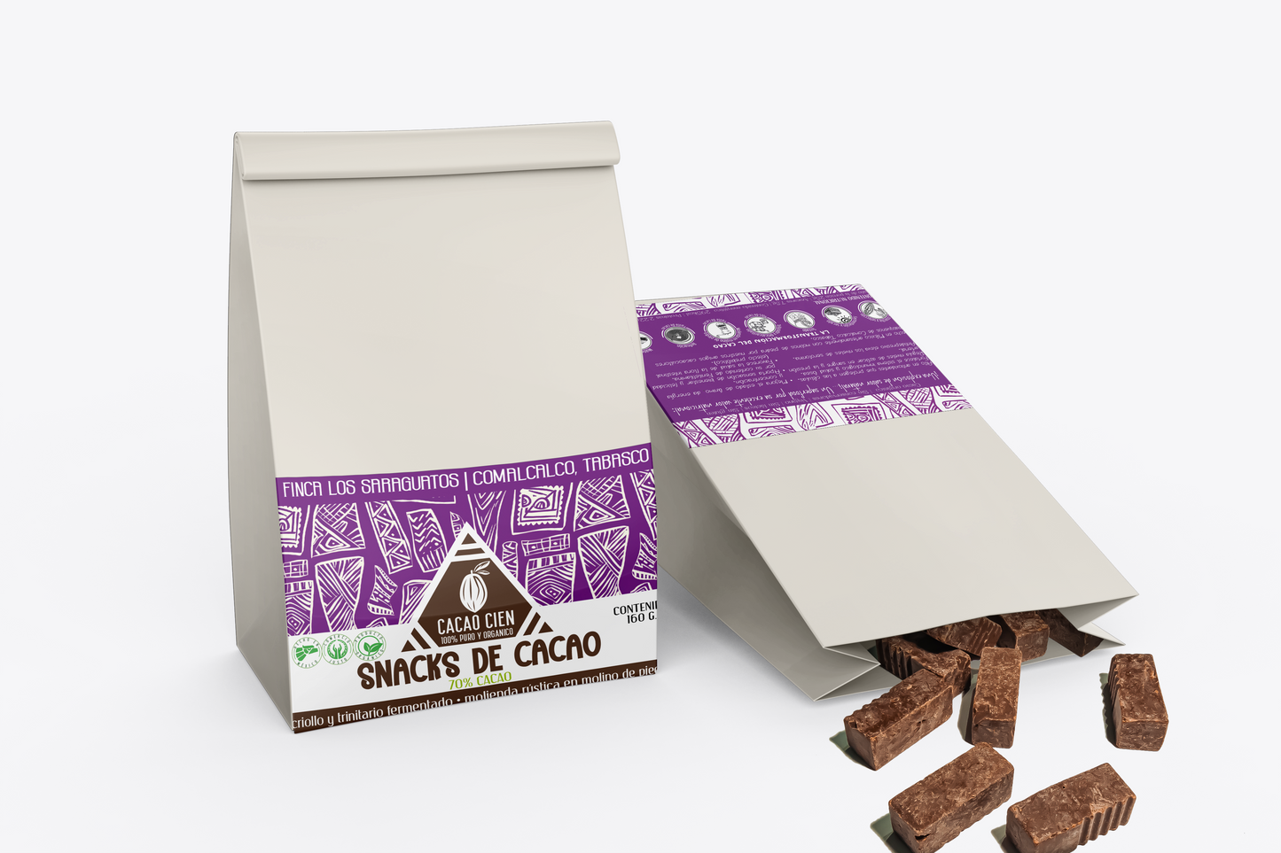 Snacks de Cacao 160 g.